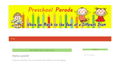 Desktop Screenshot of preschoolparade.com